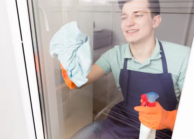 Houston Window Cleaning Team at Work